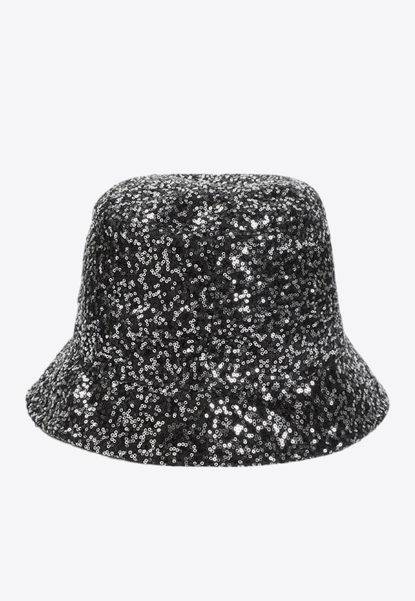 Souna Sequined Veil Cloche Hat