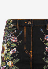 Floral Flared Jeans
