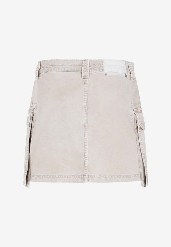 Cargo Mini Denim Skirt