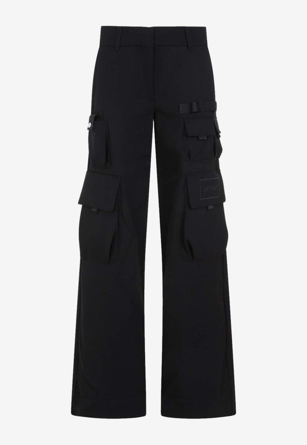 Toybox Logo-Embroidered Cargo Pants in Wool