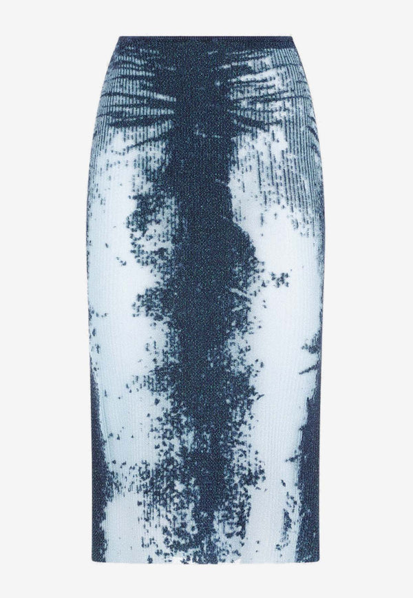 Trompe L'oeil Midi Skirt