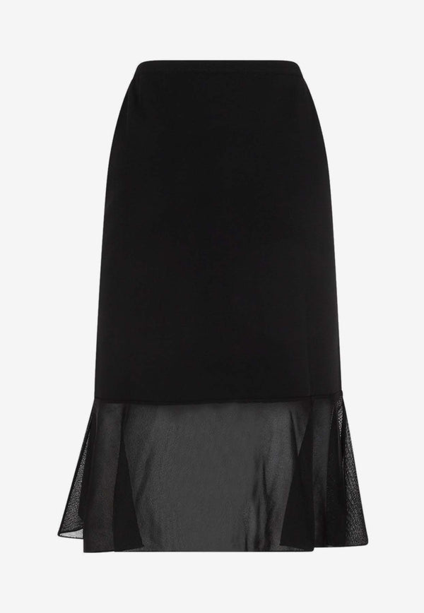 Ruffled Midi Skirt