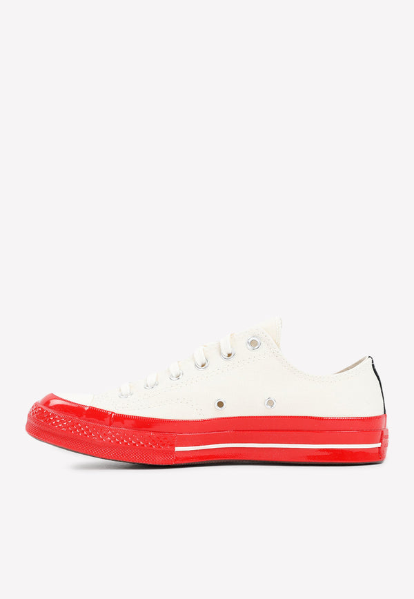 Comme Des Garçons Play X Converse Low Top Sneakers 42454143369397 P1K123 2 OFF WHITE