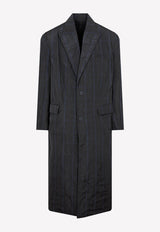 Balenciaga Checkered Long Nylon Raincoat 42492328280245 720027.TNO74 1240 GREY
