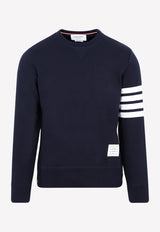 Thom Browne Classic 4 Bar Stripe Sweatshirt 42123392942261 MJT021H.00535 461 NAVY