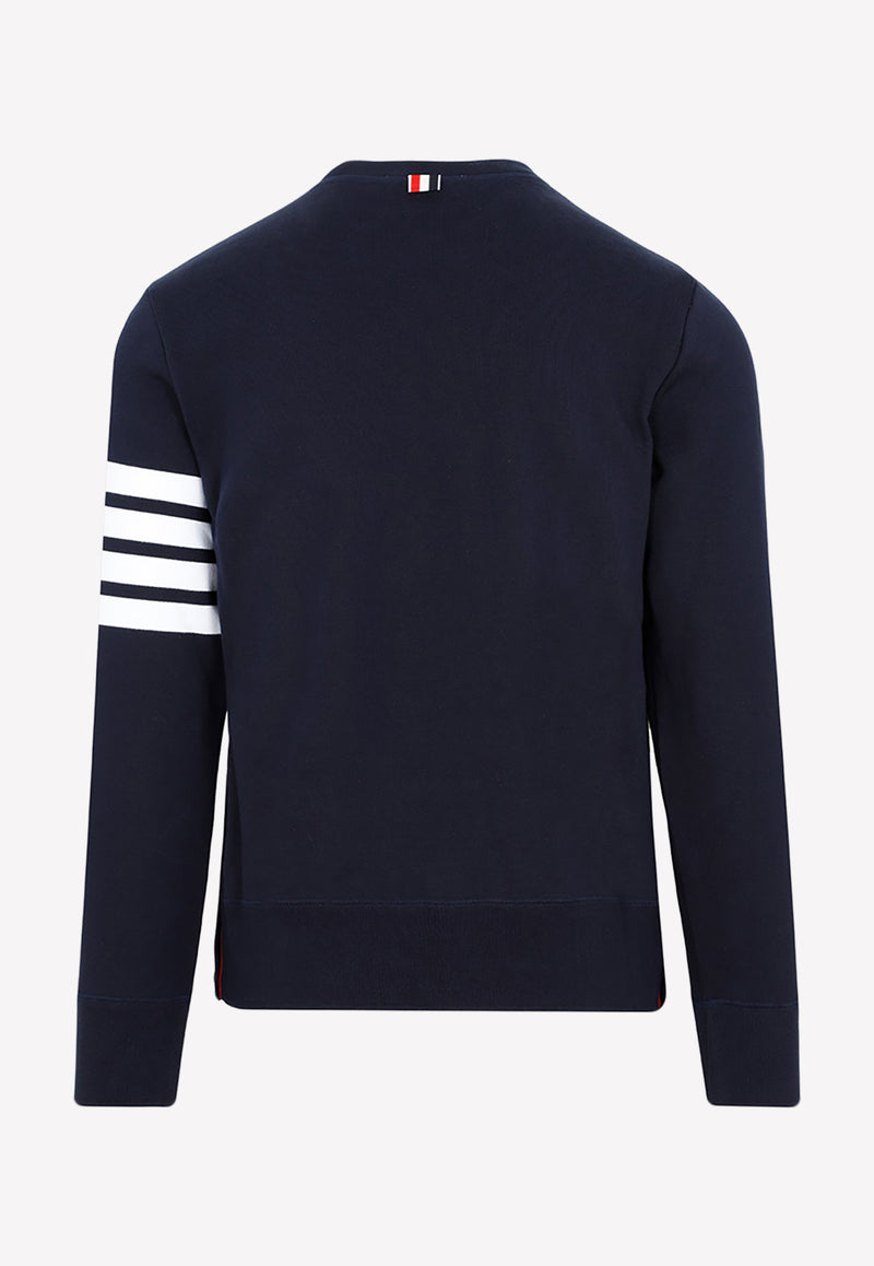 Thom Browne Classic 4 Bar Stripe Sweatshirt 42123393040565 MJT021H.00535 461 NAVY