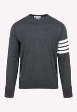 Thom Browne 4 Bar Stripe Sweater in Wool 42123405787317 MKA002A.Y1014 022 DARK GREY