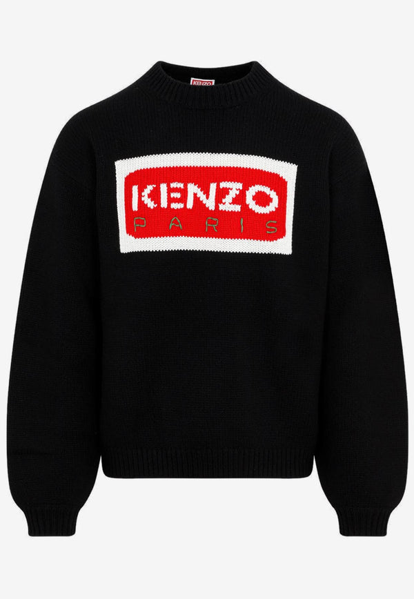 Logo Knitted Wool Sweater