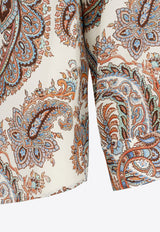 Paisley Long-Sleeved Silk Shirt