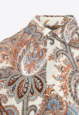 Paisley Long-Sleeved Silk Shirt