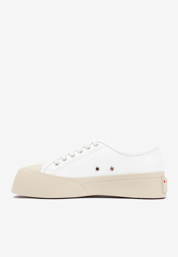 Marni Pablo Low Top Leather Sneakers 42362227196085 SNZU002002.P2722 00W01 LILY WHITE