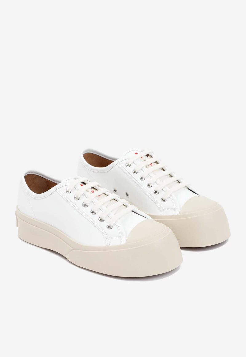 Marni Pablo Low Top Leather Sneakers 42362227261621 SNZU002002.P2722 00W01 LILY WHITE