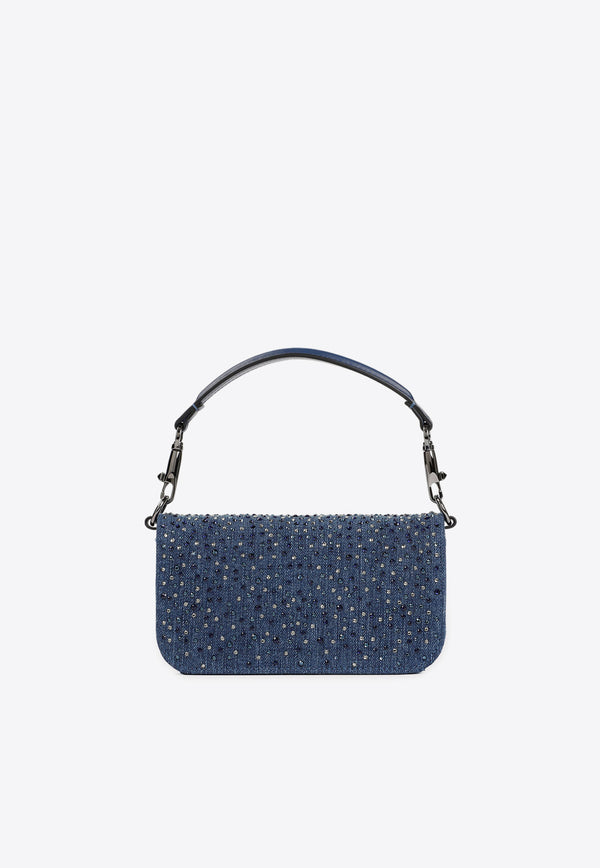 Small Locò Crystal-Embellished Shoulder Bag