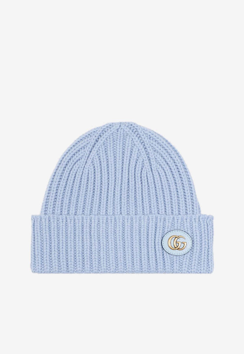 Logo-Patch Wool and Cashmere Beanie