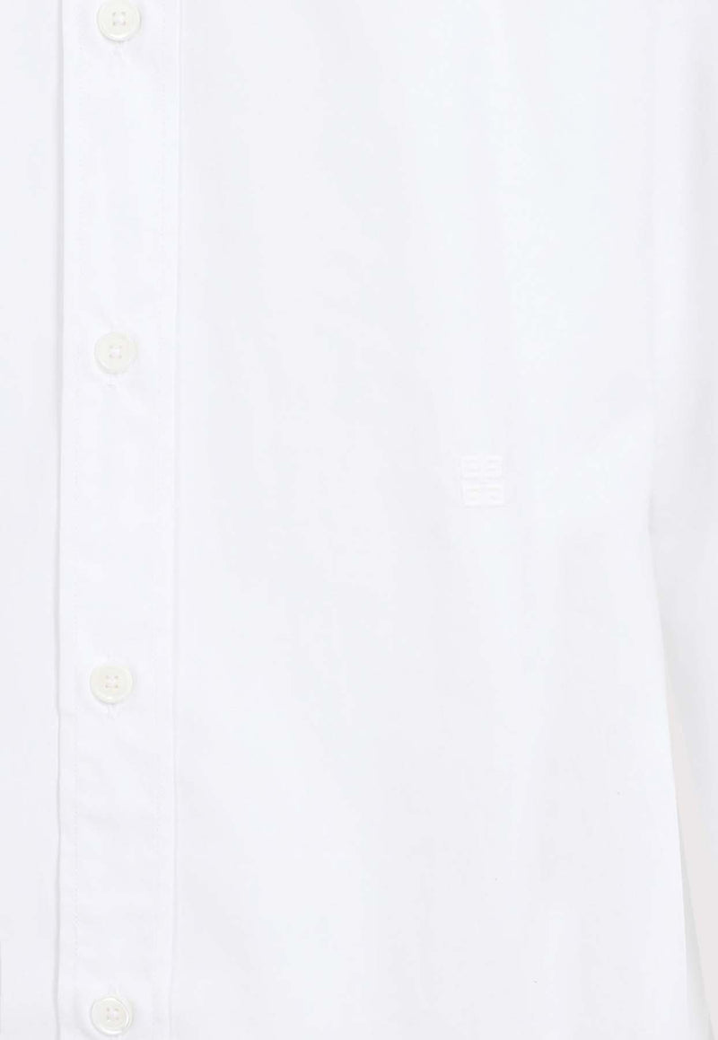 Logo-Embroidered Long-Sleeved Shirt