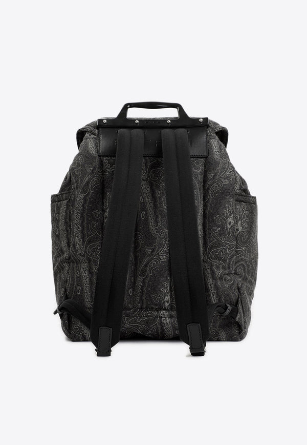Paisley-Printed Backpack