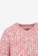 Wool-Blend V-neck Sweater