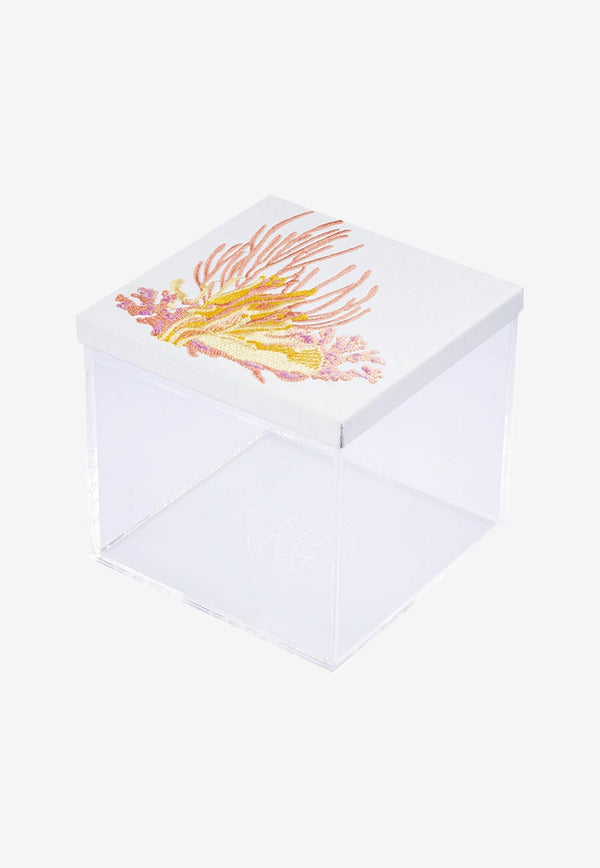 Stitch Jo Coral Embroidered Mini Box White OB8004CY