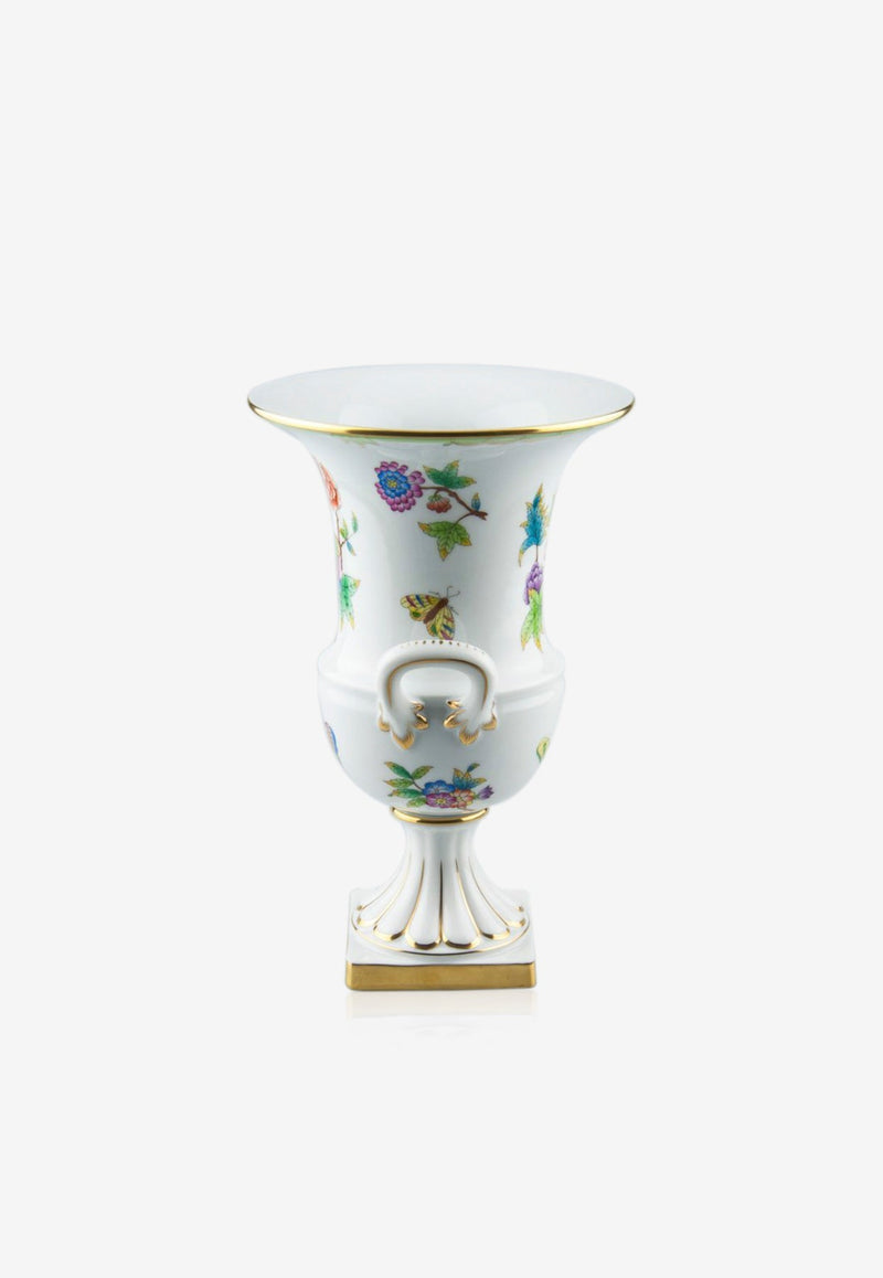 Herend Vienna Rose Porcelain Empire Vase White 06431-0-00-VRH