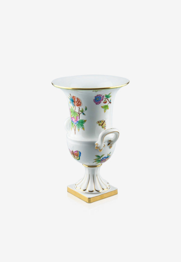 Herend Vienna Rose Porcelain Empire Vase White 06431-0-00-VRH