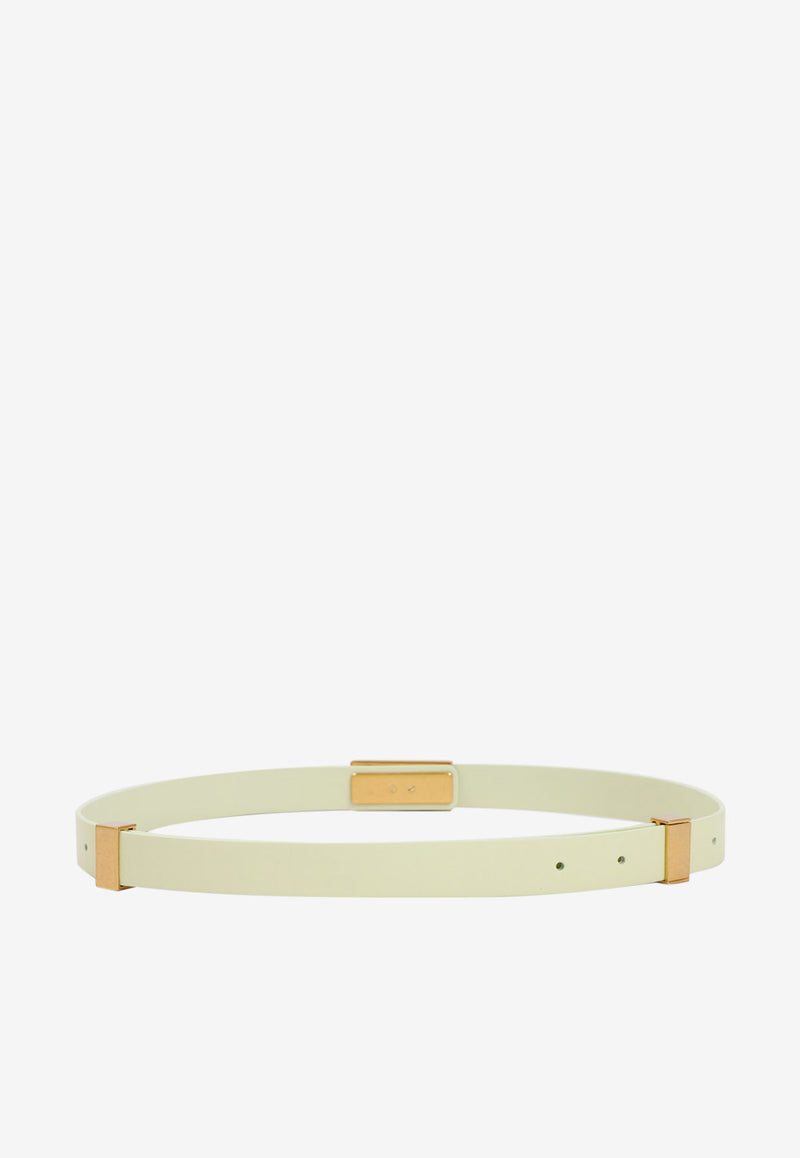 Bottega Veneta Point Lock Calf Leather Belt 41826697183413 685802.V12J1 9412 LEMON WASHED GOLD