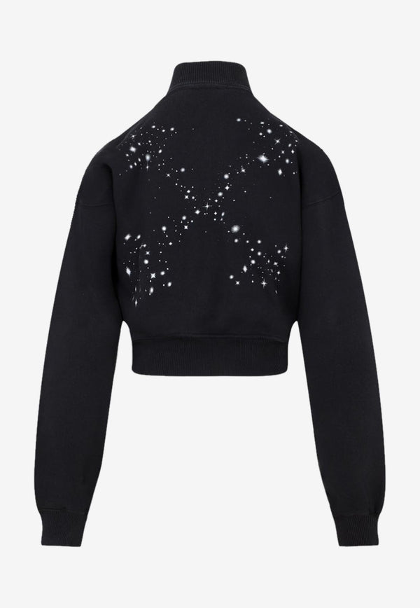 Bling Stars Arrow Cropped Jackets