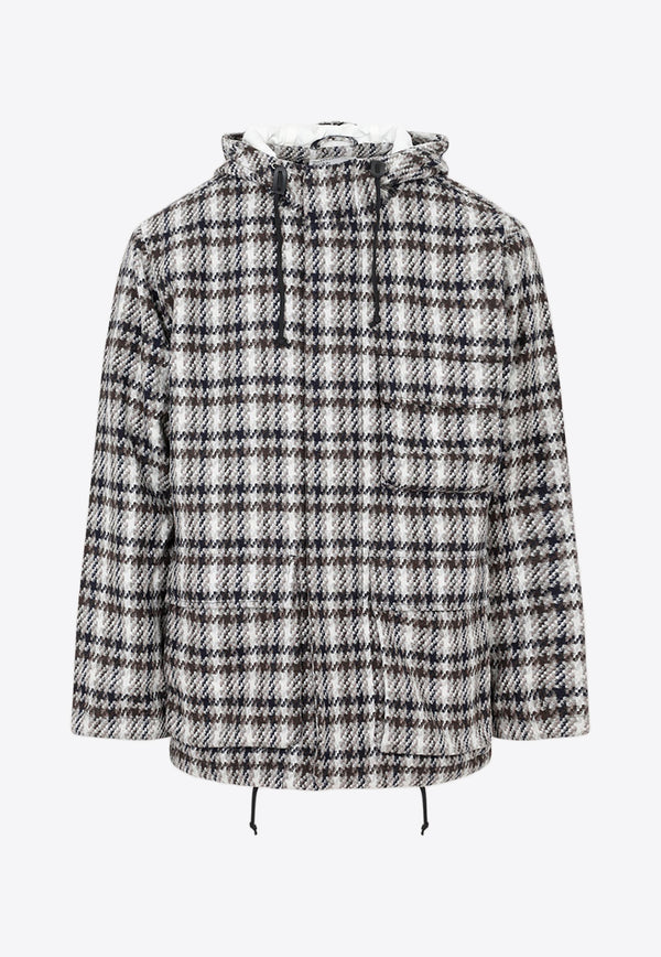 Houndstooth Check Jacket