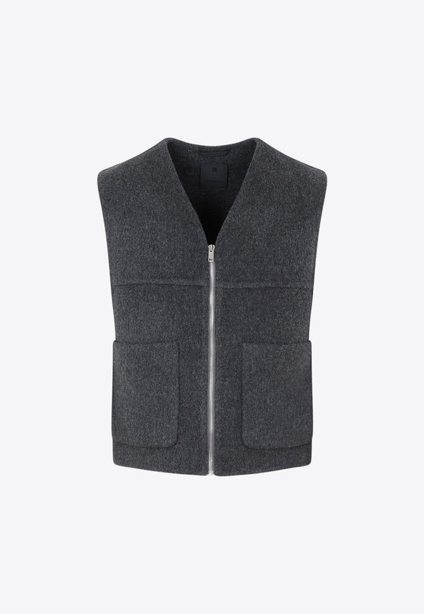 Double-Face Vest in Wool