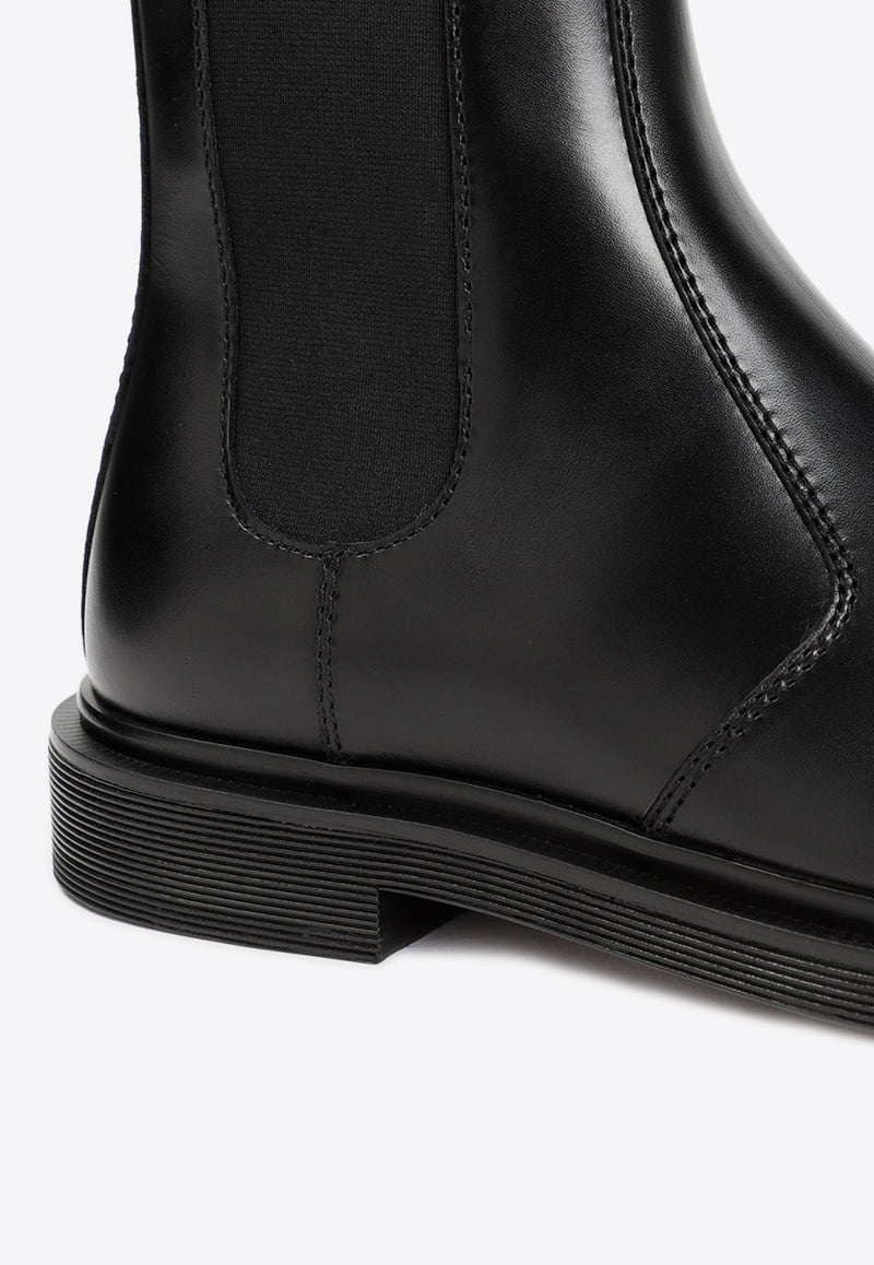 Elastic Ranger Leather Ankle Boots