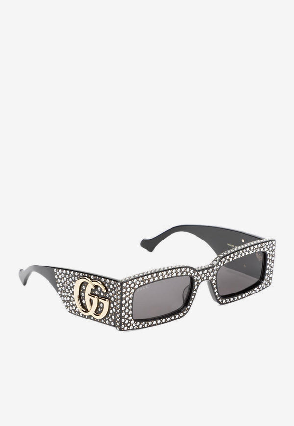 Crystal-Embellished GG Sunglasses