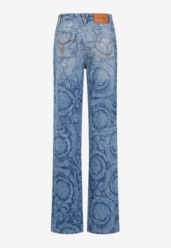 Laser Baroque Pattern Jeans