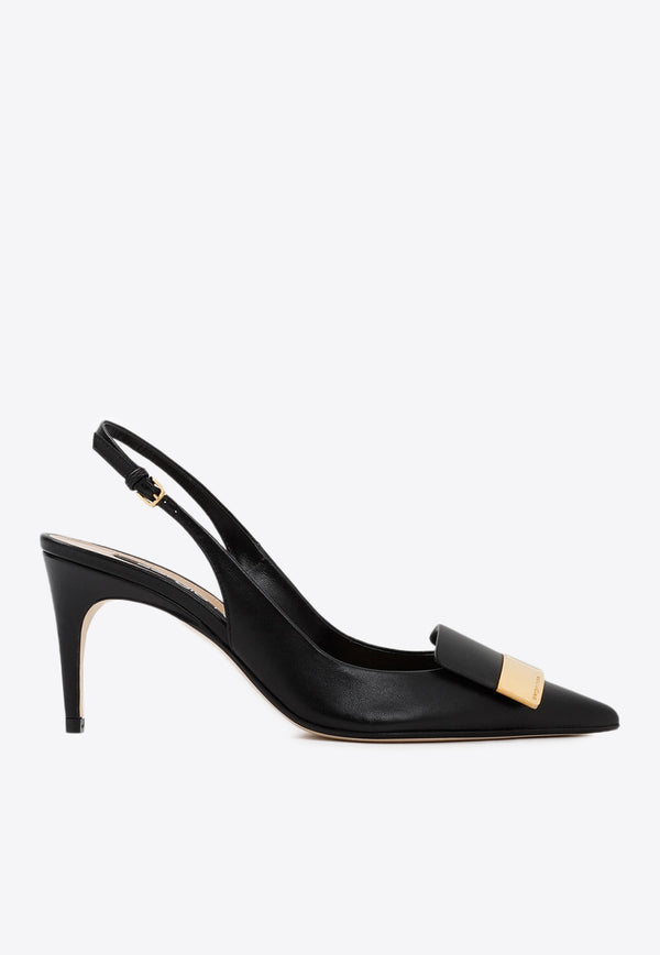 SR1 75 Slingback Pumps in Nappa Leather