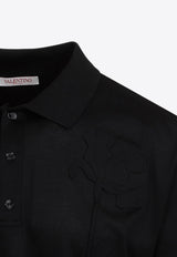 Flower Embroidery Polo T-shirt