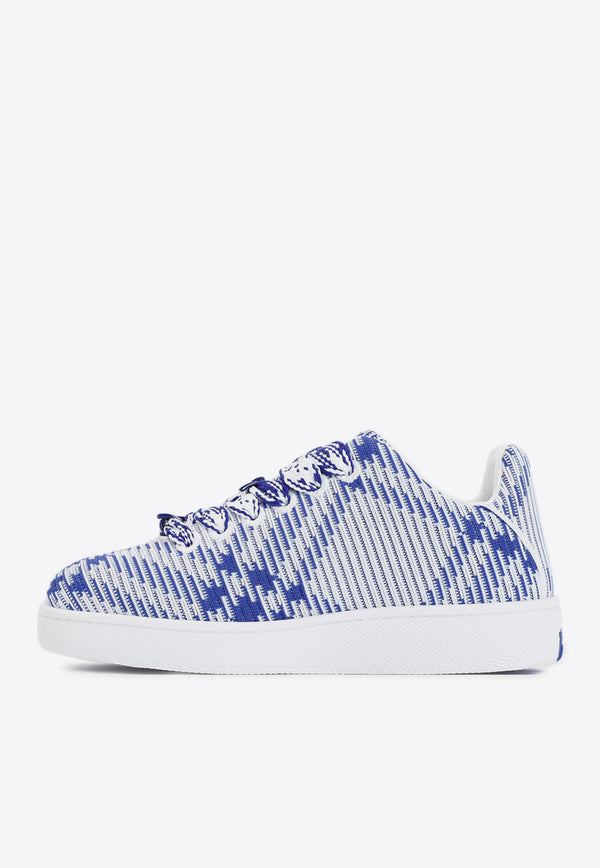 Check Knit Box Low-Top Sneakers