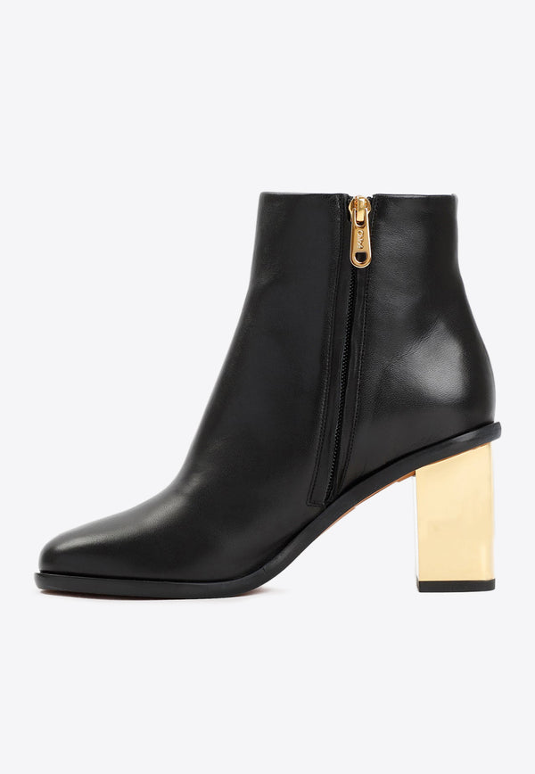 Rebecca 75 Ankle Boots in Leather