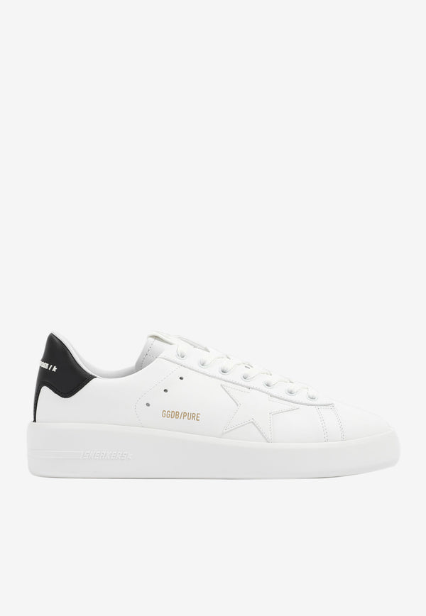 Golden Goose DB Pure Star Leather Sneakers GMF00197.F000537-10283 WHITE BLACK