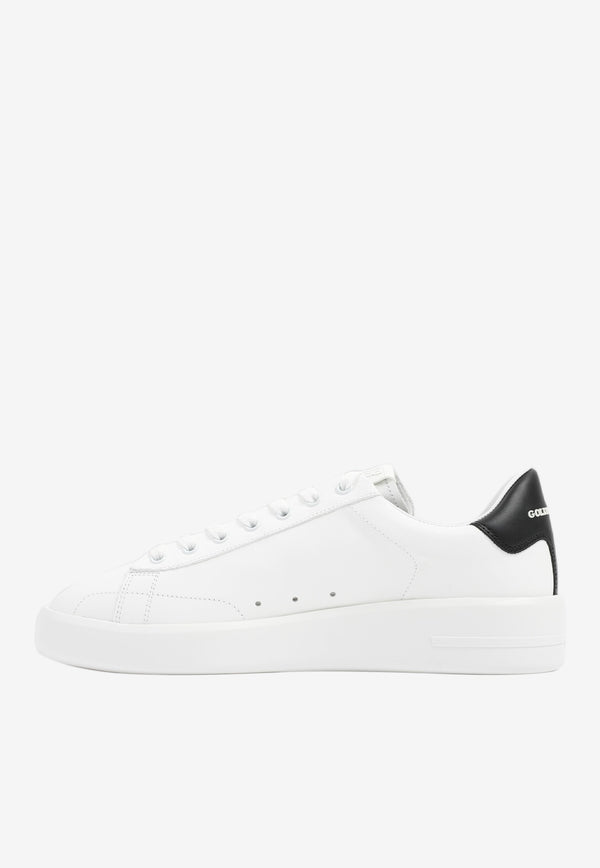 Golden Goose DB Pure Star Leather Sneakers GMF00197.F000537-10283 WHITE BLACK