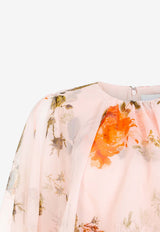 فستان ماكسي بطبعة زهور