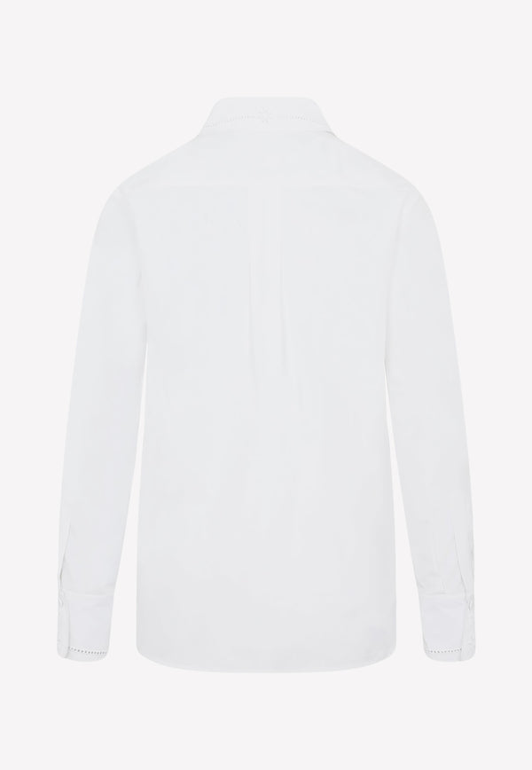 Long-sleeved Shirt with Openwork Detailing