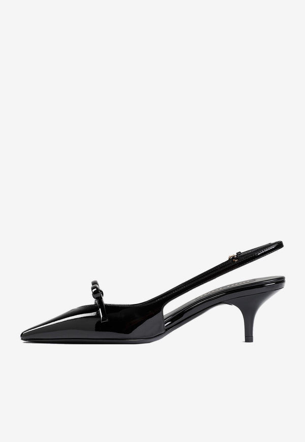 Decollete 60 Slingback Pumps in Patent Leather