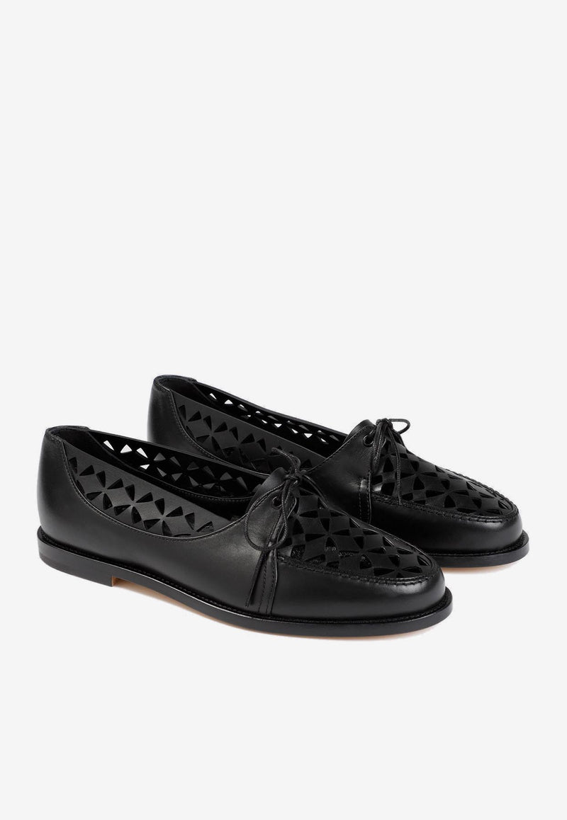 Delirium Cut-Out Loafers in Calf Leather