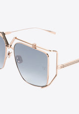 V - Light Oversized Square Sunglasses