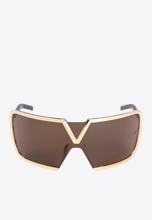 V - Romask Oversized Mask Sunglasses