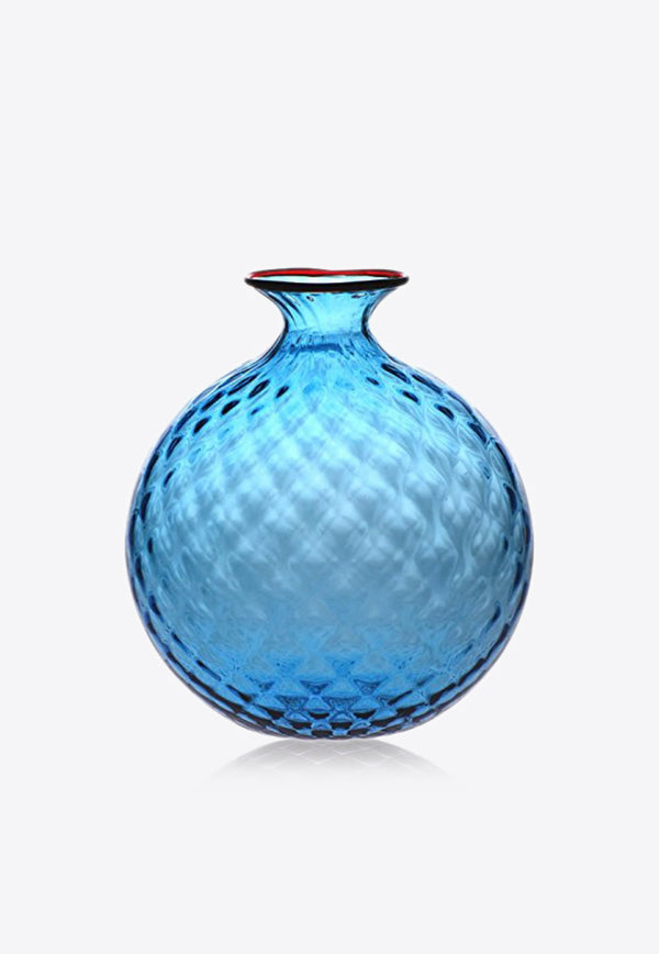Venini Large Monofiori Glass Vase Blue 100.29 OZ