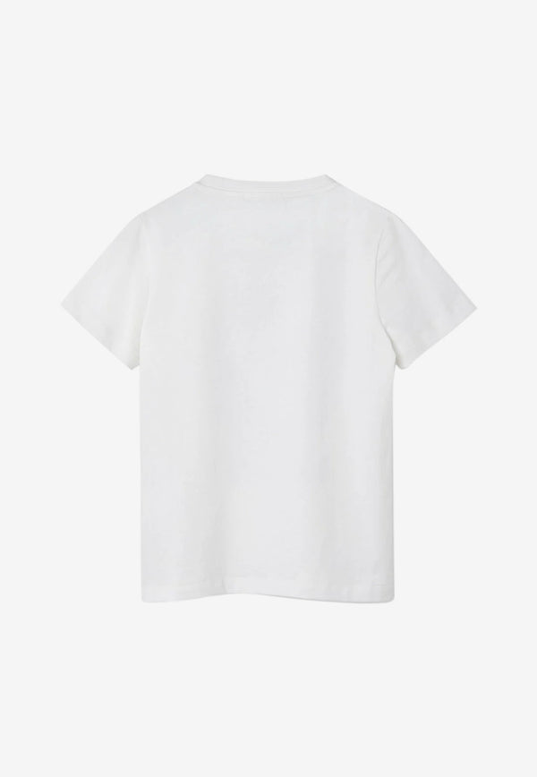 Versace Kids Boys Medusa Print T-shirt White 1000129 1A04740 2W020