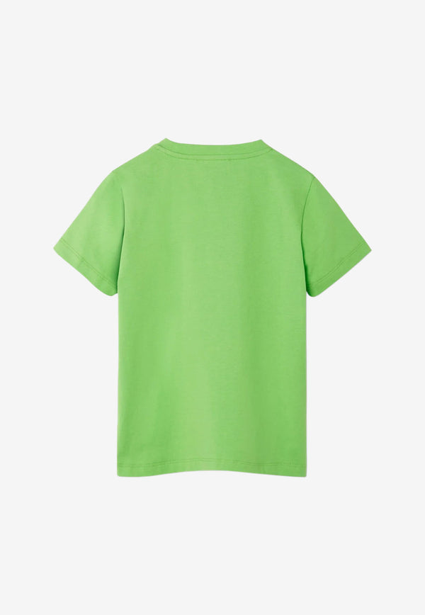 Versace Kids Boys Medusa Print T-shirt Green 1000239 1A04767 2G880