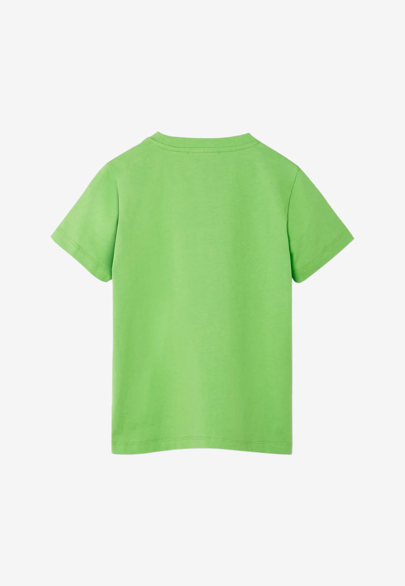 Versace Kids Boys Medusa Print T-shirt Green 1000239 1A04767 2G880
