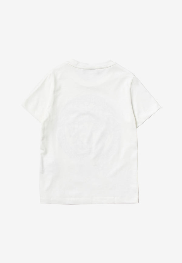 Versace Kids Boys Medusa Print T-shirt White 1000239 1A04767 2W020