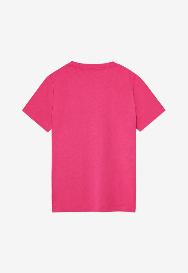 Versace Kids Boys Embroidered Medusa T-shirt Pink 1000239 1A04797 2P010
