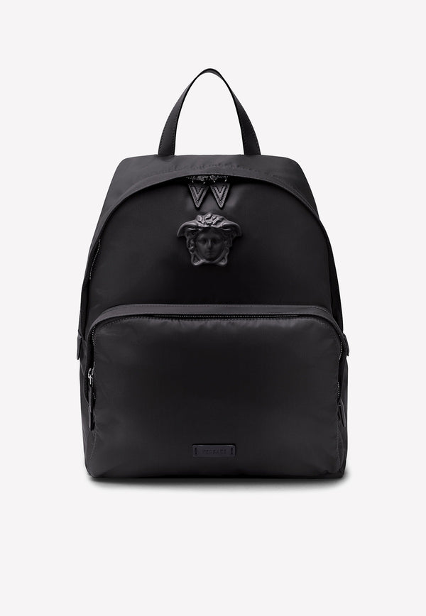 Versace La Medusa Nylon Backpack Black 1000646 DNY8ME D41NP